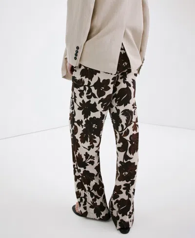 Mango Floral Pants In Multi
