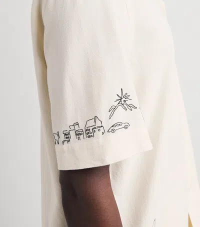 Paul Smith Mens Short Sleeves Regular Fit Shirt With Embroideredy In Neutral