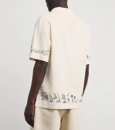 Paul Smith Mens Short Sleeves Regular Fit Shirt With Embroideredy In Neutral