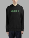 PALM ANGELS PALM ANGELS MEN'S BLACK LEGALIZE IT HOODY SWEAT