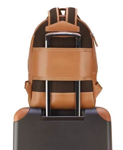 Delsey Paris Chatelet 12.25" Leather Backpack In Pattern