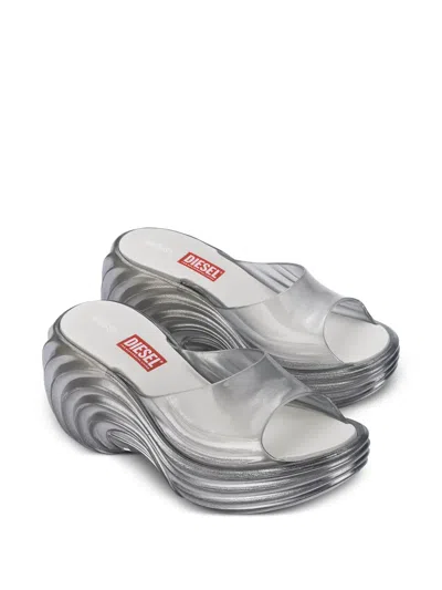 Melissa X Diesel Quantum Platform Sandals In White