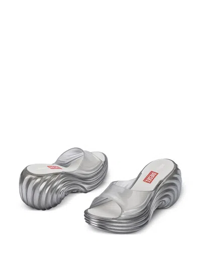 Melissa X Diesel Quantum Platform Sandals In White