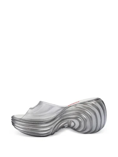 Melissa X Diesel Quantum Platform Sandals In White