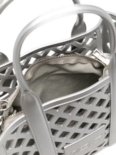 Marc Ellis Flat Plot Tote Bag In Silver