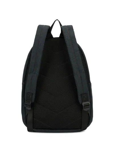 Diesel Logo-patch Denim Backpack In Pattern