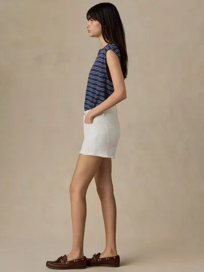 Faherty Sundrift Denim Short In White