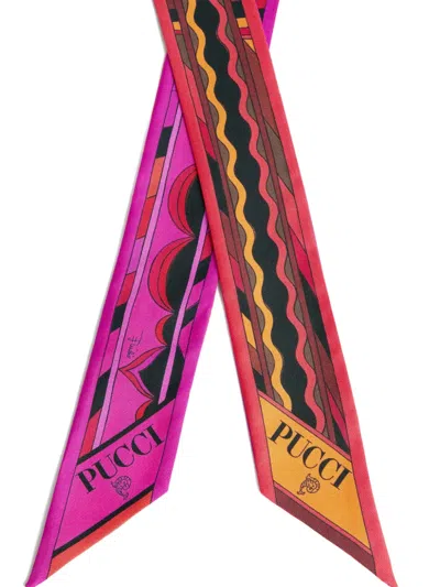 Pucci Mixed-print Silk Twill In Multi