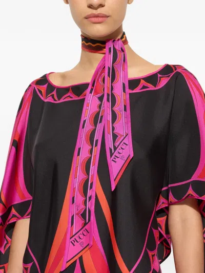 Pucci Mixed-print Silk Twill In Multi