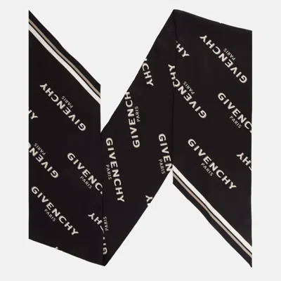 Givenchy Shadow Bicolor Bandeau In Silk In Black