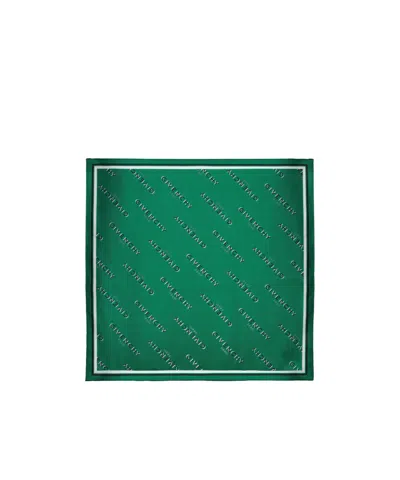 Givenchy Shadow Logo-print Headband Scarf In Green