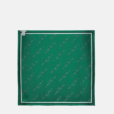Givenchy Shadow Logo-print Headband Scarf In Green