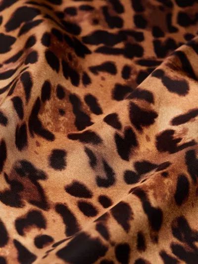 Givenchy Square Silk Scarf In Brown