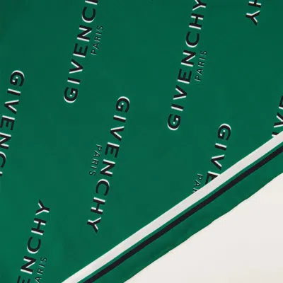 Givenchy Shadow Logo-print Headband Scarf In Green