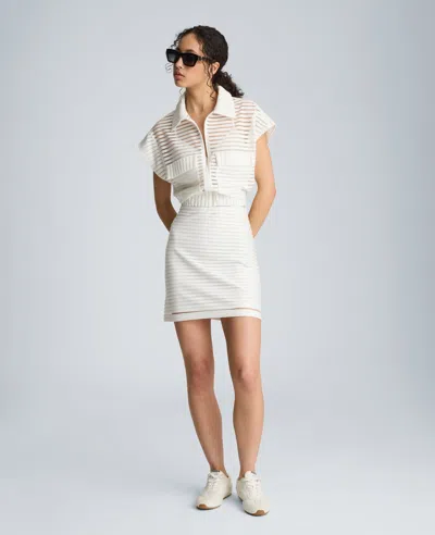Kenneth Cole Pull On A-line Mini Skirt In White