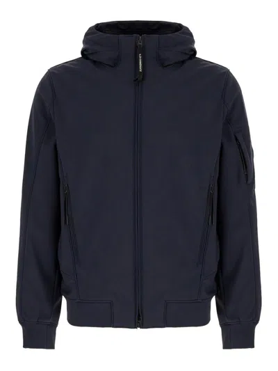 C.p. Company Midnight Blue Stretch Polyester Jacket In Blue