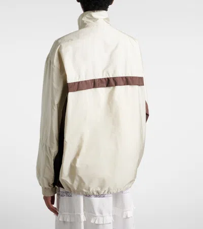 Prada Re-nylon Jacket In Neutral
