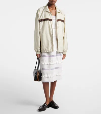 Prada Re-nylon Jacket In Neutral