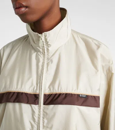 Prada Re-nylon Jacket In Neutral