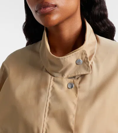 Prada Re-nylon Cropped Jacket In Neutral