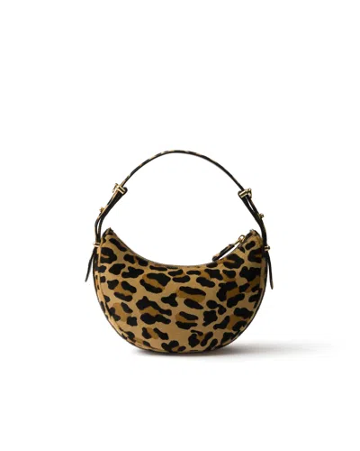 Prada Arqué Printed Leather Shoulder Bag In Multi