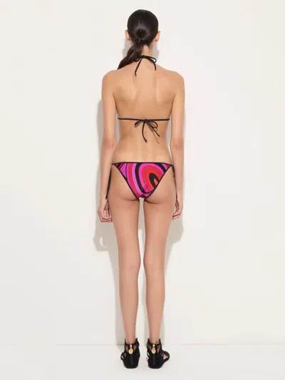 Pucci Iride Graphic Triangle Bikini Set In Multi