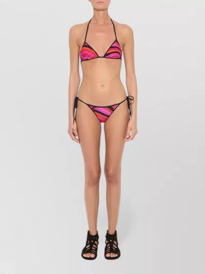 Pucci Iride Graphic Triangle Bikini Set In Multi