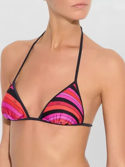 Pucci Iride Graphic Triangle Bikini Set In Multi
