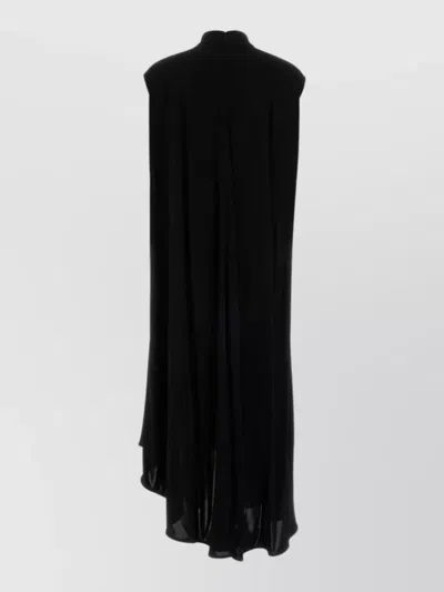 Bottega Veneta Womens Black Sleeveless Brooch Crepe-jersey Midi Dress