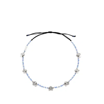 Marc Jacobs Daisy Beaded Station Necklace In Multi