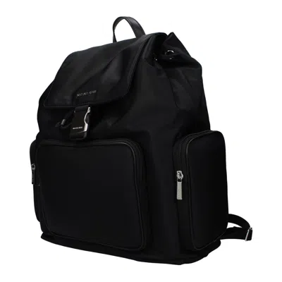 Michael Kors Black Fabric Backpack In Black