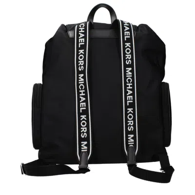 Michael Kors Black Fabric Backpack In Black