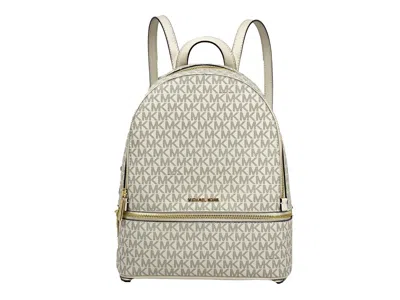 Michael Kors Rhea Medium Pvc Backpack Bookbag In Gray