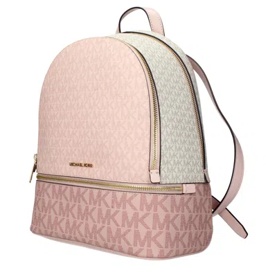 Michael Kors Multicolor Leather Backpack In Pink