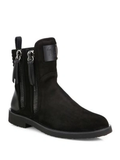 Shop Giuseppe Zanotti Giuseppe X Zayn Zigi Double Zip Boots In Black