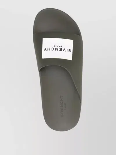 Givenchy Logo Slide Flat Sandals Dust Bag In Multi