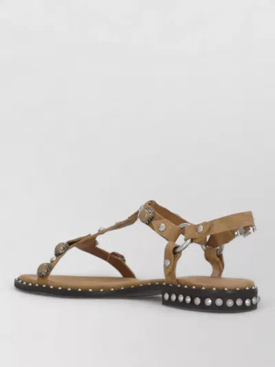 Ash Stud-embellished Leather Sandals In Multi