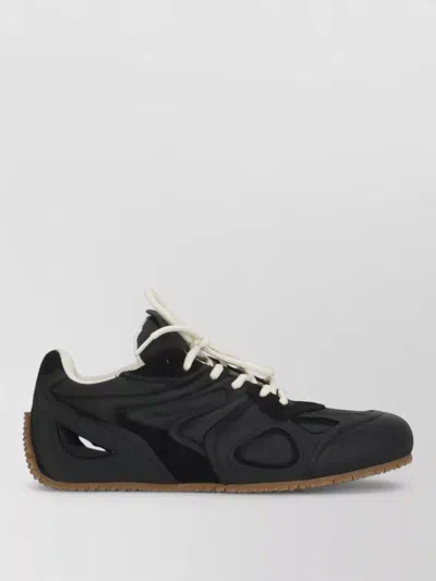Axel Arigato Slow Runner Black Sneaker With Insert Design And Grooved Sole In Leather And Suede Woman