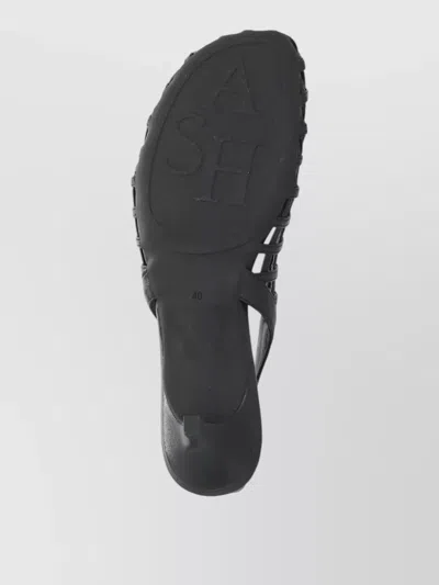 Ash Enji Cage-construction Slingback Pumps In Black