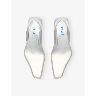 Loewe Emily Aqua Bootie 45 In Rubber With Multicolor Socks Pumps White In White