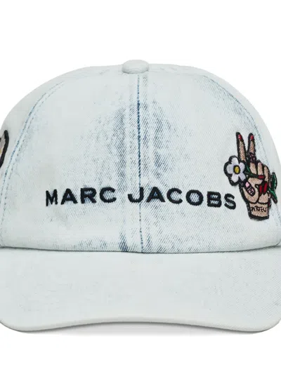 Marc Jacobs Tattoo Patch Denim Cap In Brown