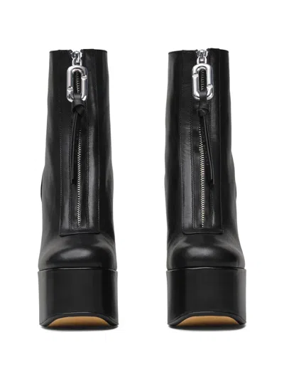 Marc Jacobs The Gigi Platform Ankle Boots In Black
