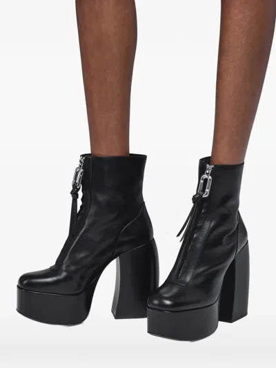 Marc Jacobs The Gigi Platform Ankle Boots In Black