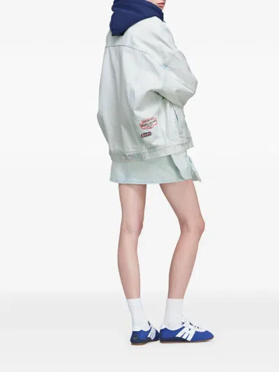 Marc Jacobs Logo-patch Denim Jacket In Blue