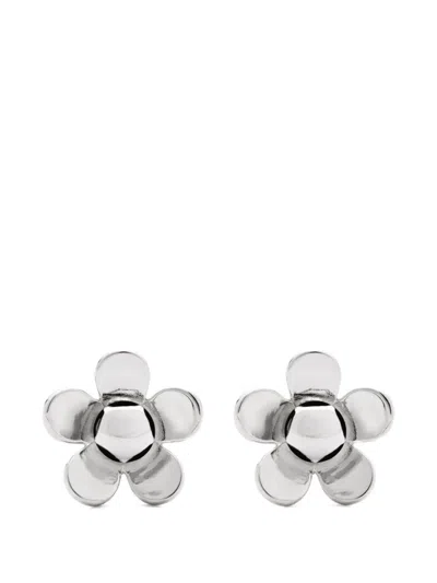 Marc Jacobs Daisy Stud Earrings In White