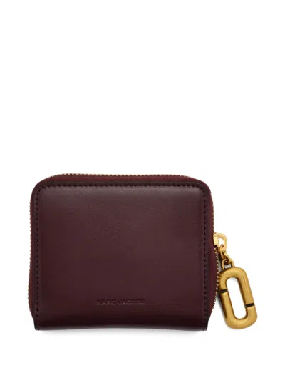 Marc Jacobs The Pop J-marc Slim Compact Wallet In Red