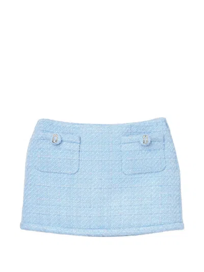 Marc Jacobs Pop J Marc Tweed Skirt In Blue