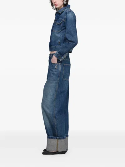 Marc Jacobs Shrunken Denim Jacket In Blue