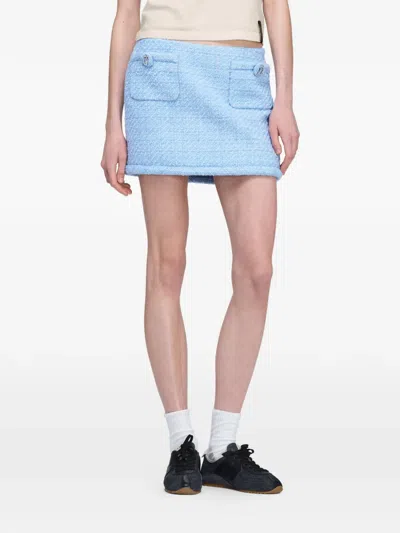 Marc Jacobs Pop J Marc Tweed Skirt In Blue