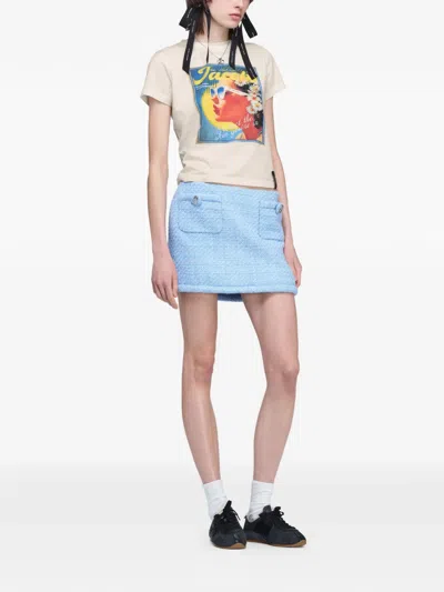 Marc Jacobs Pop J Marc Tweed Skirt In Blue